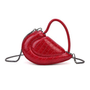 Bolsa Transversal Santa Lolla Vermelha Croco Corrente