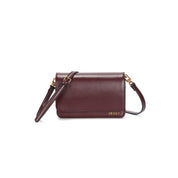 Bolsa Transversal Santa Lolla Vinho Aba E Zíper