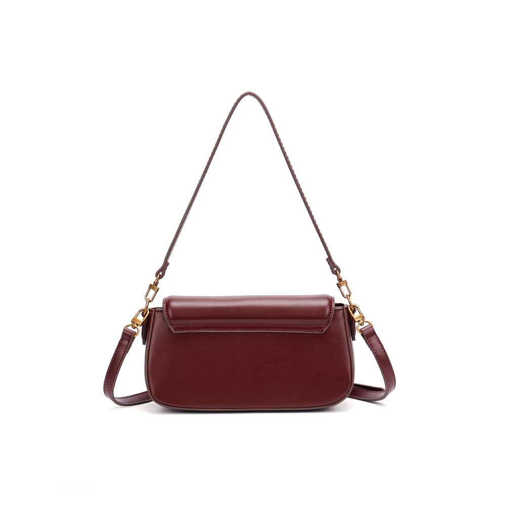 Bolsa Transversal Santa Lolla Vinho Alça Tiracolo