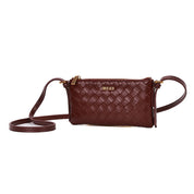 Bolsa Transversal Santa Lolla Vinho Tressê Pequena