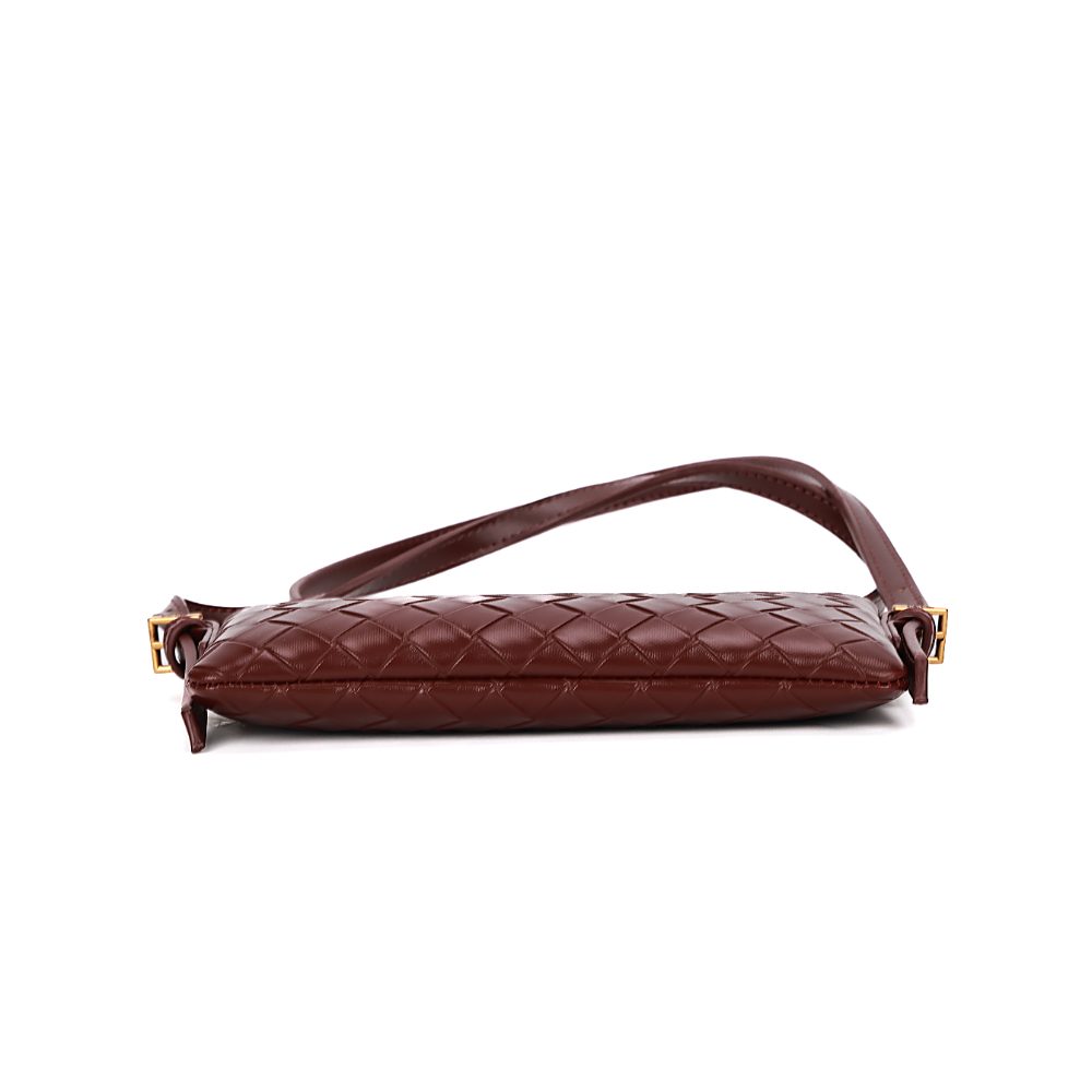 Bolsa Transversal Santa Lolla Vinho Tressê Pequena