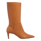 Bota Santa Lolla Caramelo Couro Cano Alto Salto Fino