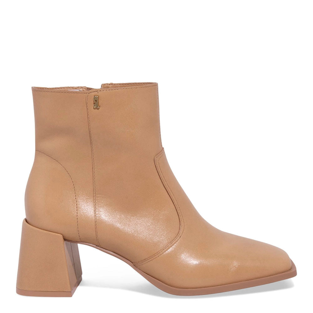 Bota Santa Lolla Caramelo Couro Salto Bloco