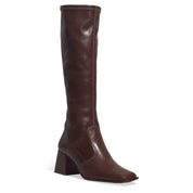 Bota Santa Lolla Marrom Cano Alto Salto Bloco