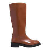 Bota Santa Lolla Marrom Cano Alto Sola Preta