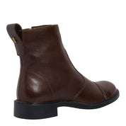 Bota Santa Lolla Marrom Couro Cano Curto Salto Bloco