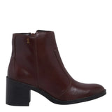 Bota Santa Lolla Marrom Couro Salto Bloco