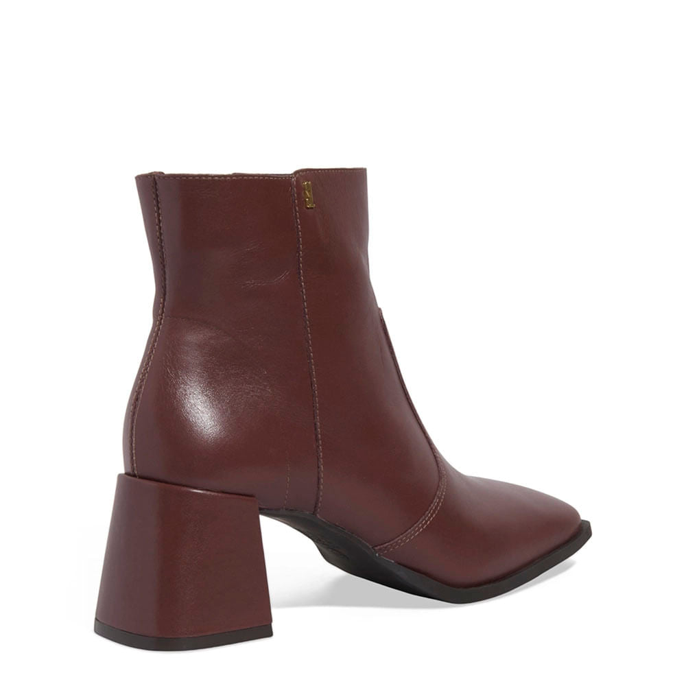 Bota Santa Lolla Marrom Couro Salto Bloco