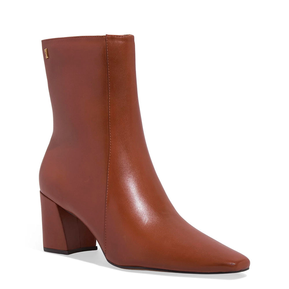 Bota Santa Lolla Marrom Couro Salto Bloco