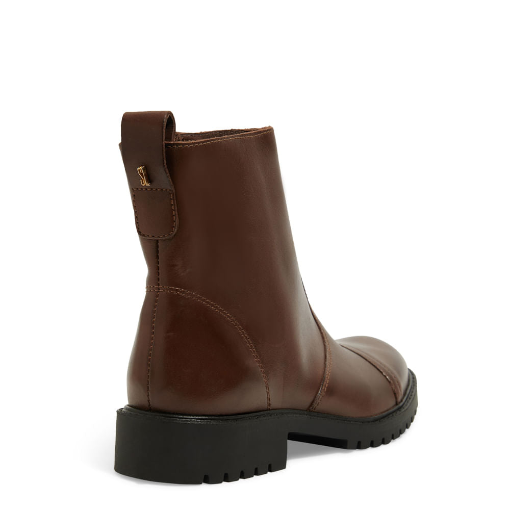 Bota Santa Lolla Marrom Sola Tratorada Cano Curto