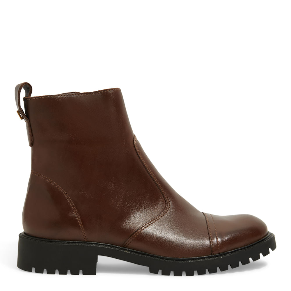 Bota Santa Lolla Marrom Sola Tratorada Cano Curto