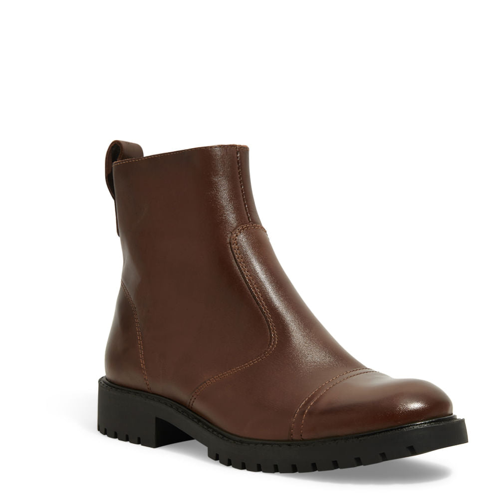 Bota Santa Lolla Marrom Sola Tratorada Cano Curto