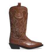 Bota Santa Lolla Marrom Western Couro Camurça
