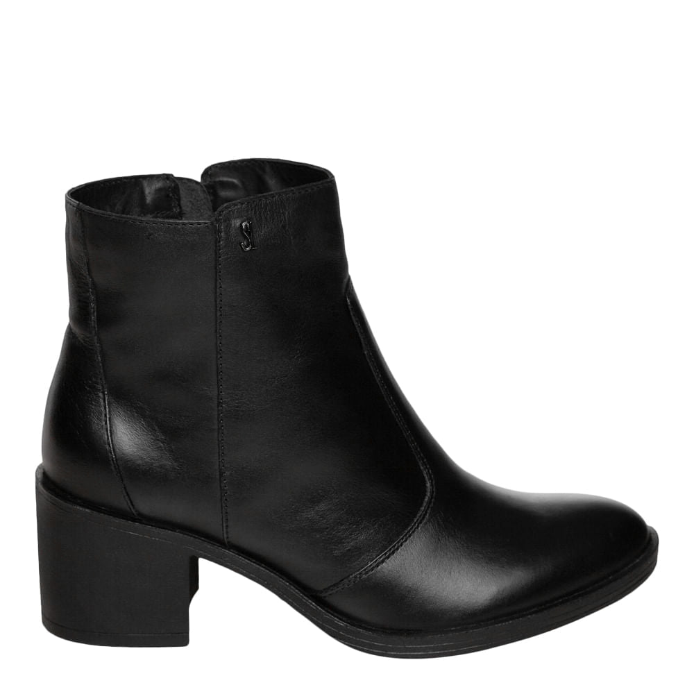 Bota Santa Lolla Preta Cano Baixo Salto Bloco