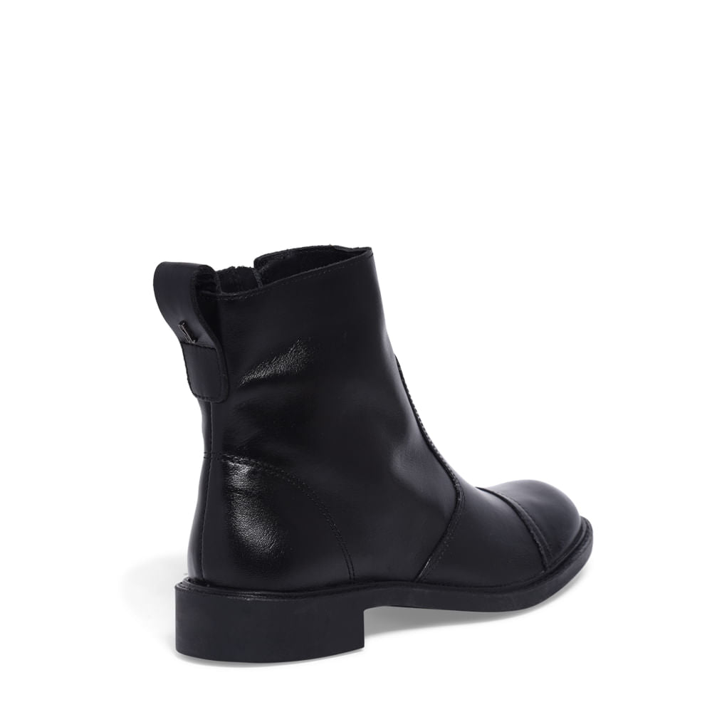 Bota Santa Lolla Preta Cano Curto Salto Baixo
