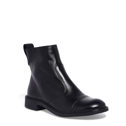 Bota Santa Lolla Preta Cano Curto Salto Baixo