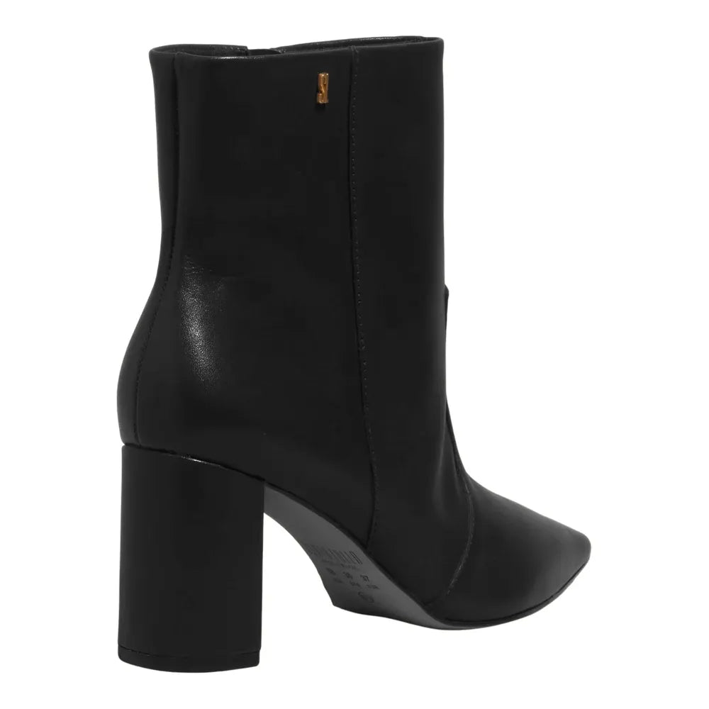 Bota Santa Lolla Preta Cano Curto Salto Bloco