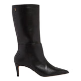 Bota Santa Lolla Preta Couro Cano Alto Salto Fino