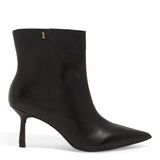 Bota Santa Lolla Preta Couro Cano Curto Salto Fino