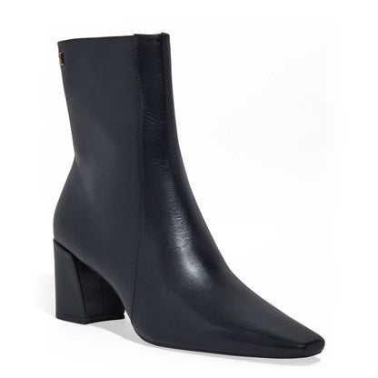 Bota Santa Lolla Preta Couro Salto Bloco