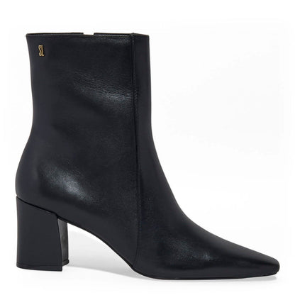 Bota Santa Lolla Preta Couro Salto Bloco