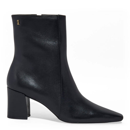 Bota Santa Lolla Preta Couro Salto Bloco