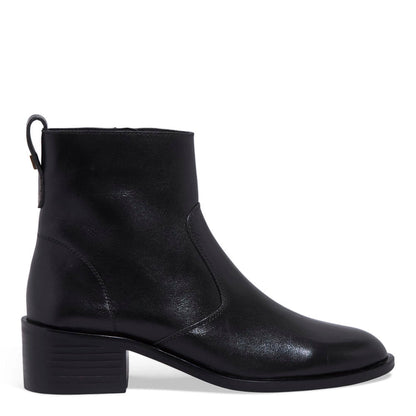Bota Santa Lolla Preta Couro Salto Bloco