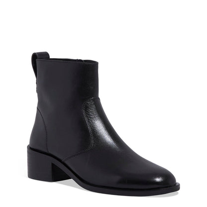 Bota Santa Lolla Preta Couro Salto Bloco