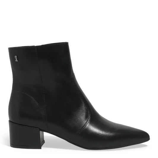 Bota Santa Lolla Preta Couro Salto Bloco