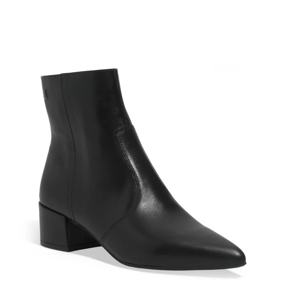 Bota Santa Lolla Preta Couro Salto Bloco