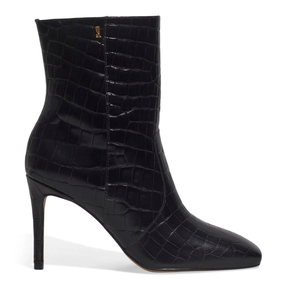 Bota Santa Lolla Preta Croco Salto Fino