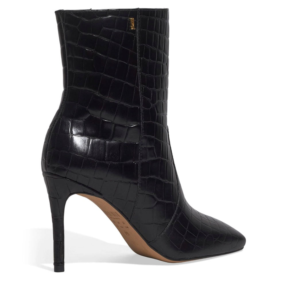 Bota Santa Lolla Preta Croco Salto Fino
