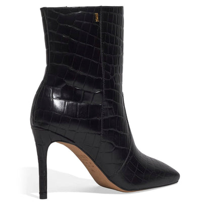 Bota Santa Lolla Preta Croco Salto Fino