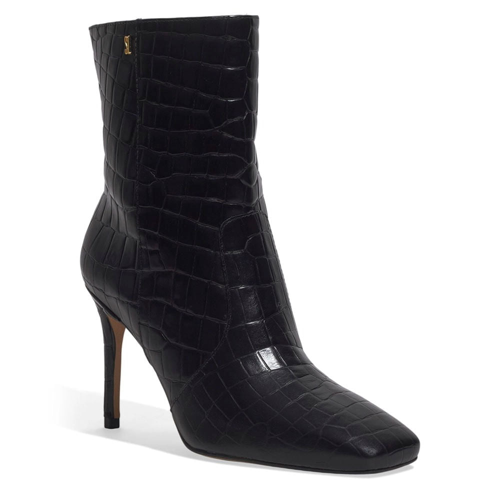 Bota Santa Lolla Preta Croco Salto Fino
