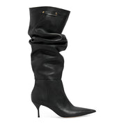 Bota Santa Lolla Preta Slouch Salto Fino