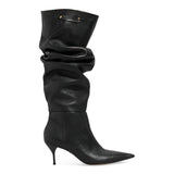 Bota Santa Lolla Preta Slouch Salto Fino