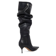 Bota Santa Lolla Preta Slouch Salto Fino