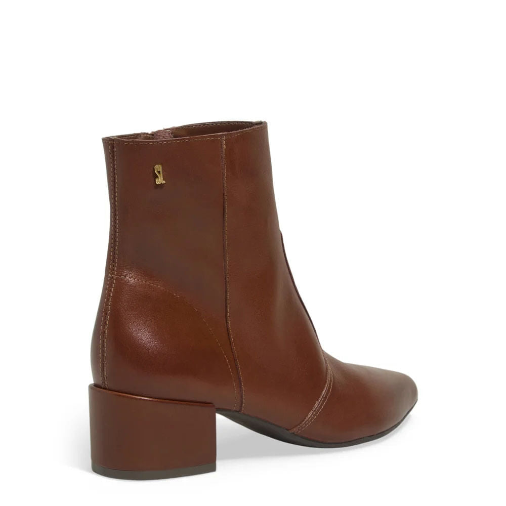 Bota Santa Lolla Terracota Cano Curto Salto Bloco