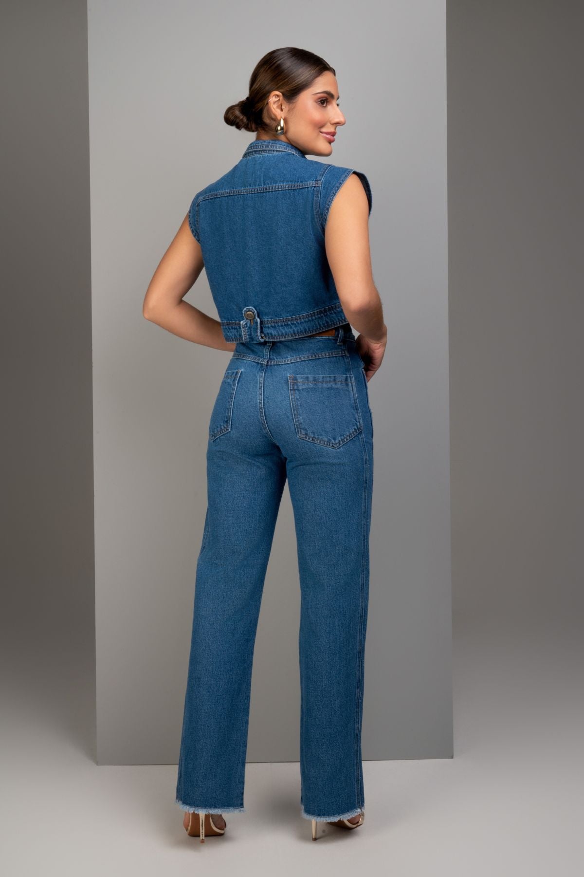 Calça Loose Jeans Jeans Frysaide