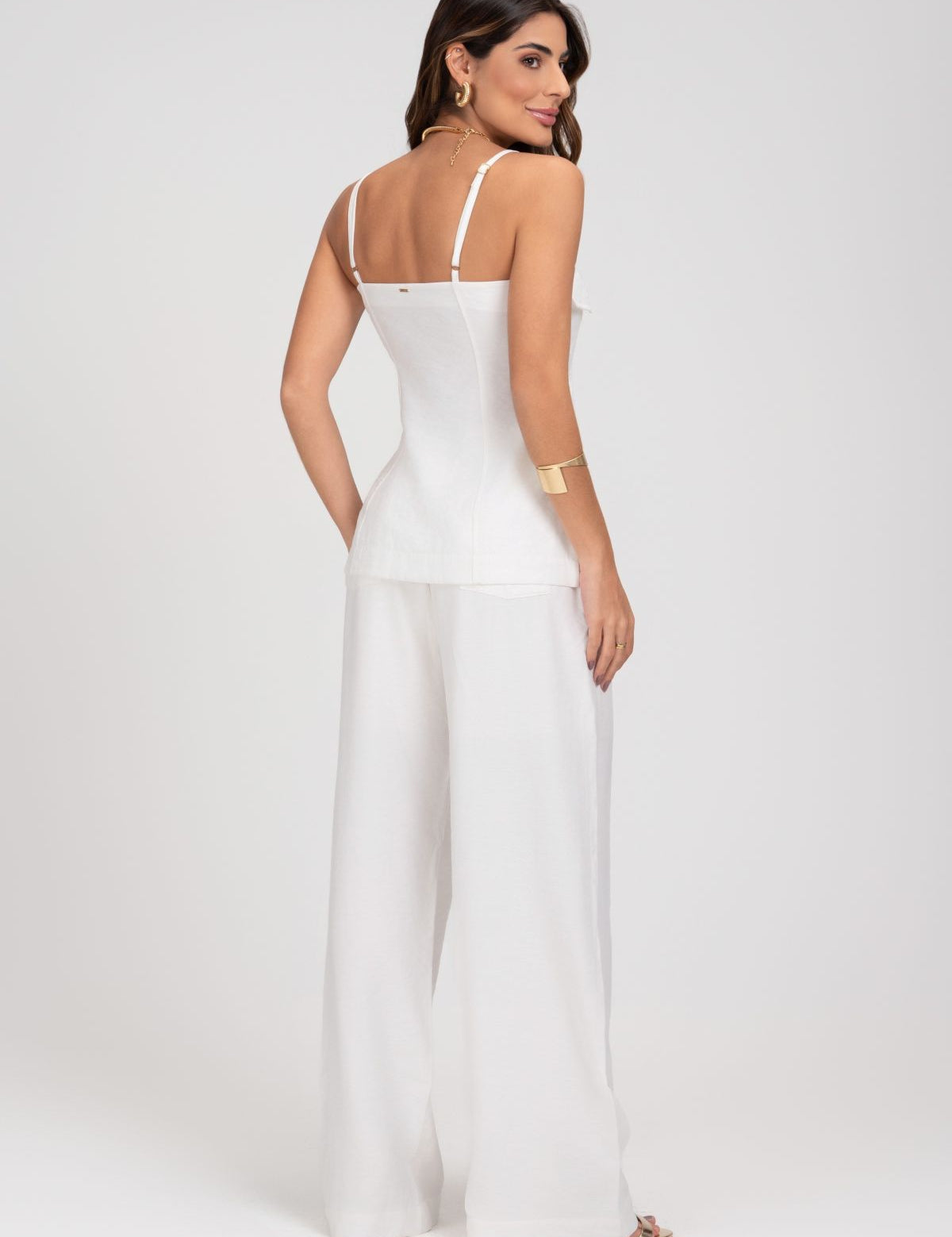 Calça Alfaiataria Off White Pantalona Frysaide