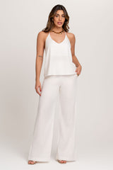 Calça Carla Pantalona Off White Frysaide
