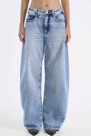 Calça Jeans Barril Colcci Azul Lavagem Clara