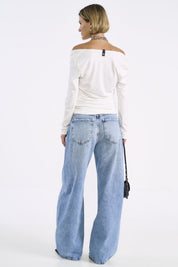Calça Jeans Barril Colcci Azul Lavagem Clara