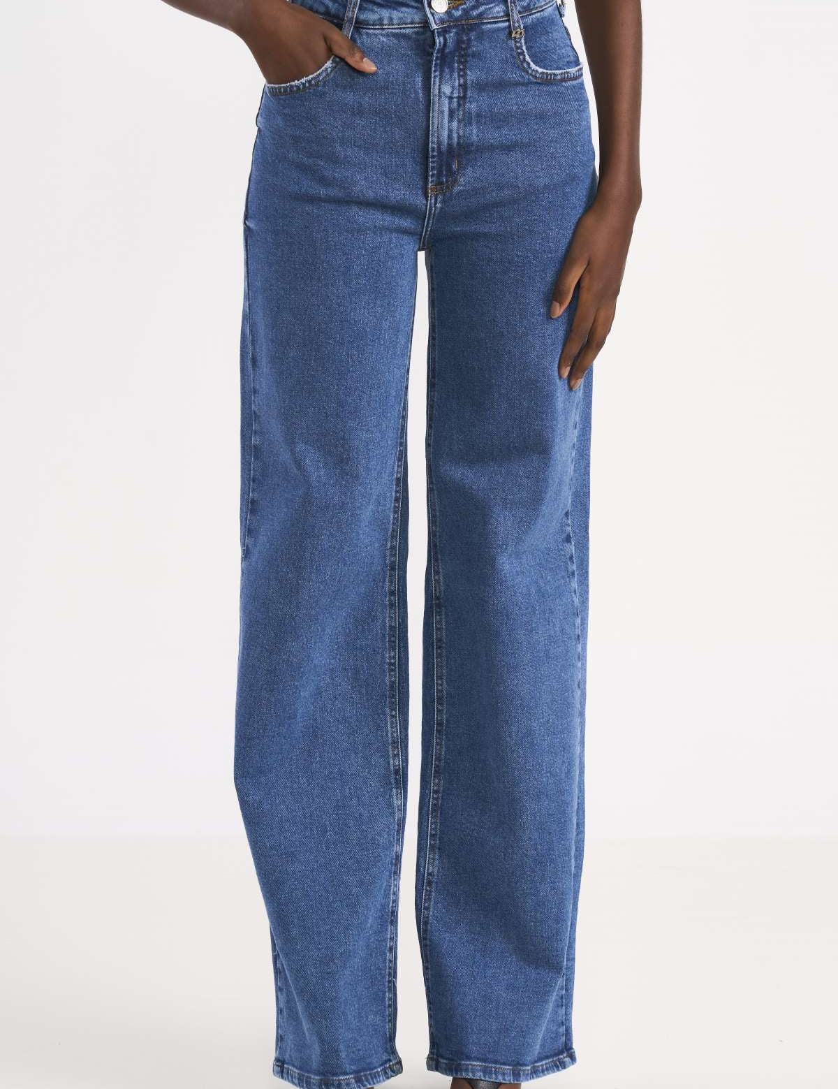 Calça Jeans Colcci Azul Cintura Alta Reta