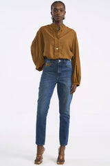 Calça Jeans Colcci Azul Cintura Alta Reta