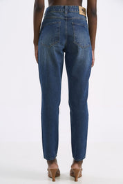 Calça Jeans Colcci Azul Cintura Alta Reta