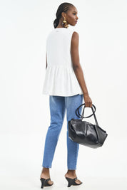 Calça Jeans Colcci Azul Cintura Alta Reta