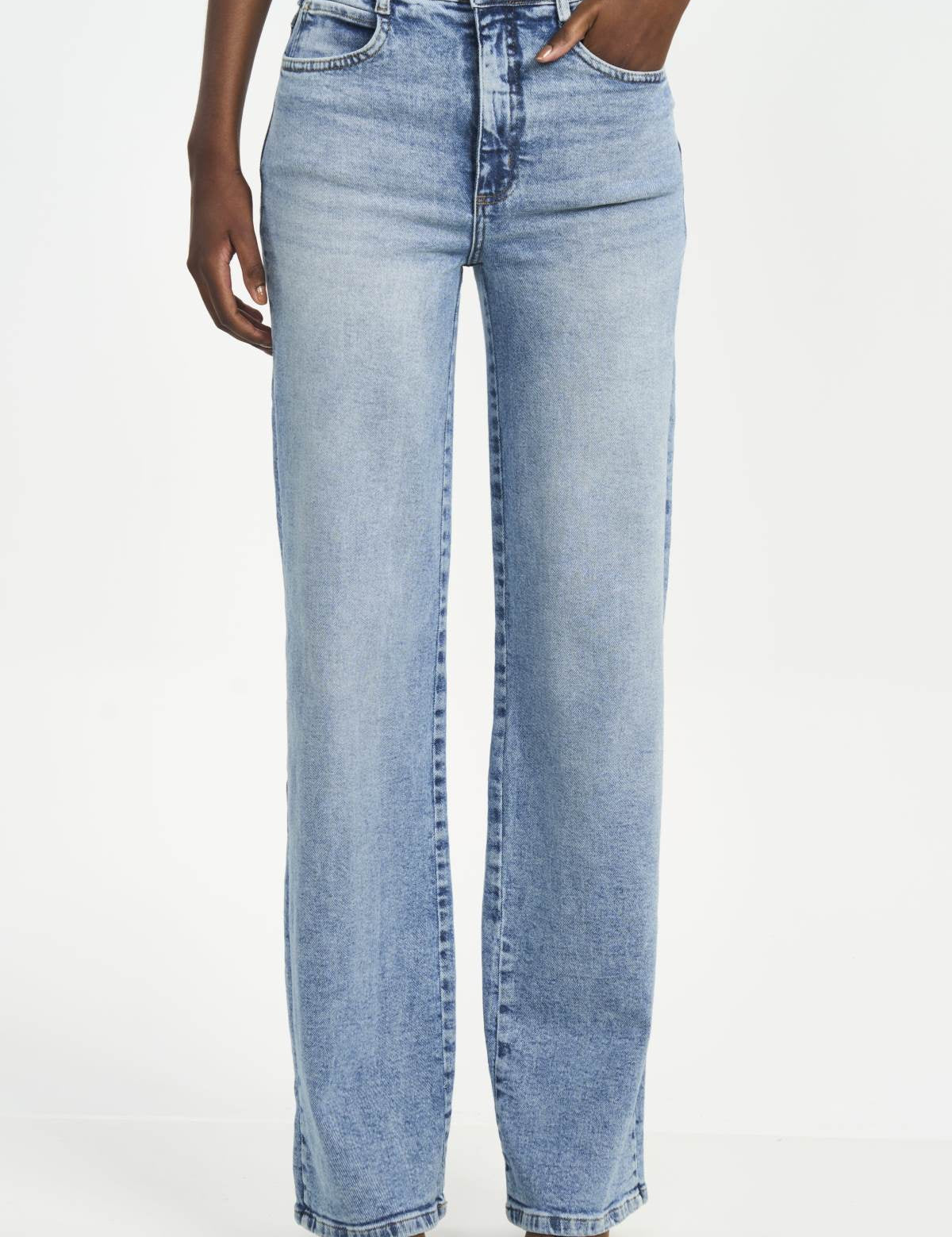 Calça Jeans Colcci Azul Clara Cintura Alta Reta