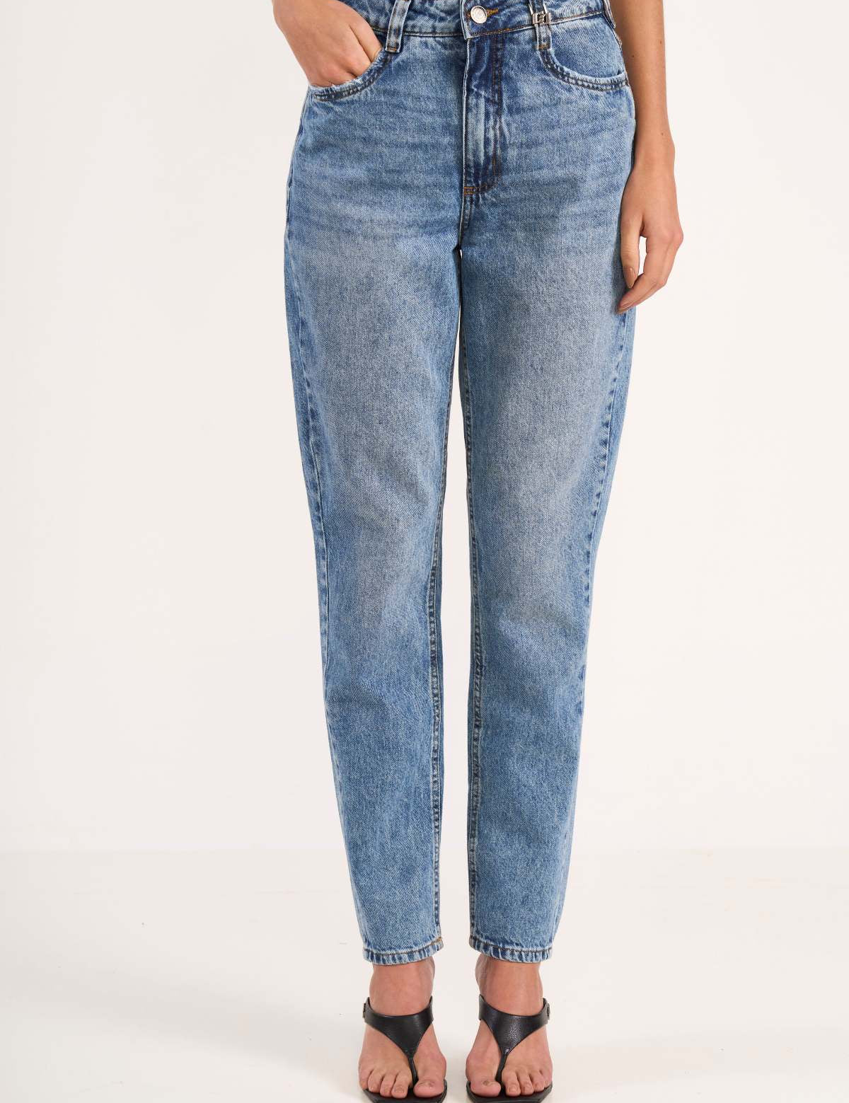 Calça Jeans Colcci Azul Clara Mom Cintura Alta