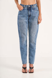 Calça Jeans Colcci Azul Clara Mom Cintura Alta